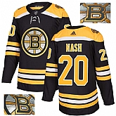Bruins 20 Rick Nash Black With Special Glittery Logo Adidas Jersey,baseball caps,new era cap wholesale,wholesale hats